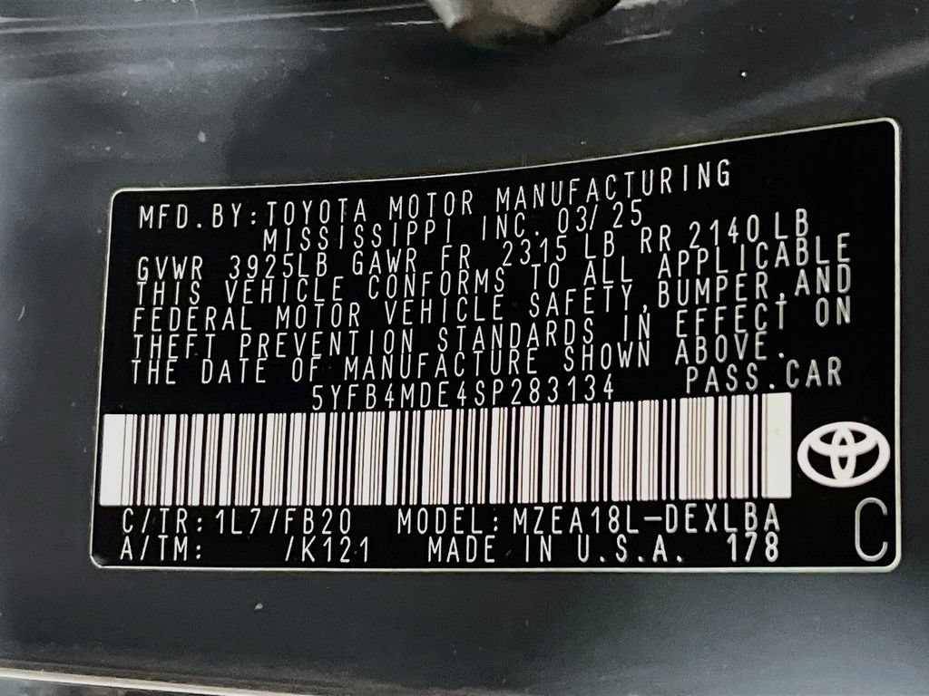 Certified 2025 Toyota Corolla LE FWD image 27