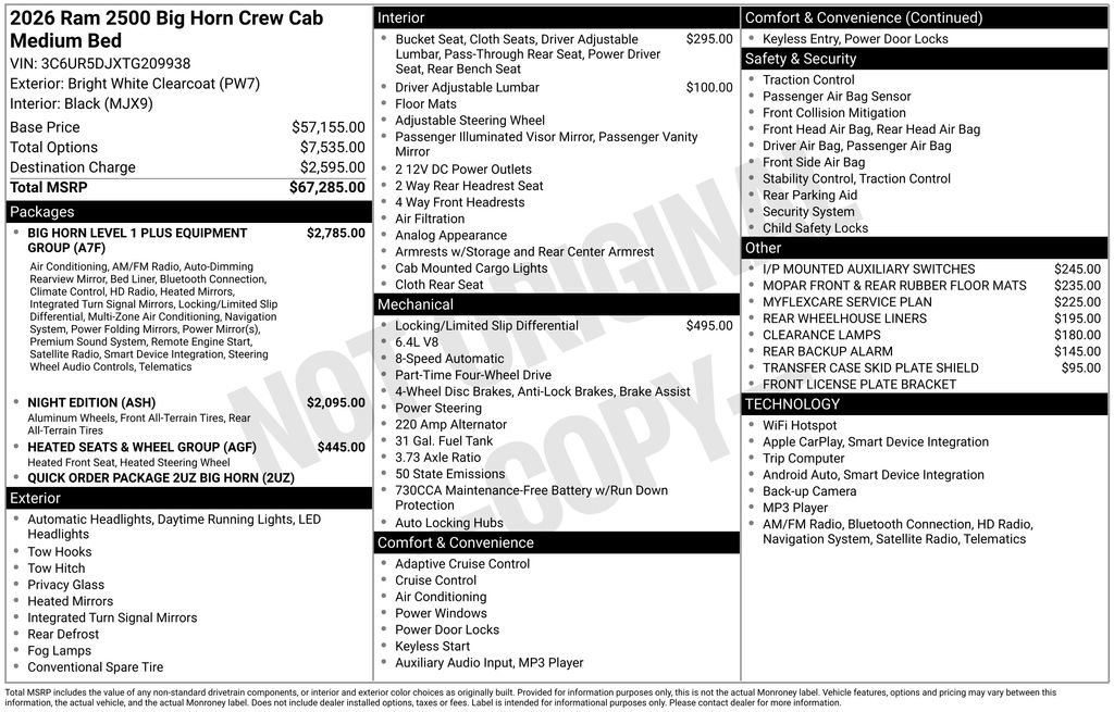 New 2026 RAM 2500 Big Horn image 27