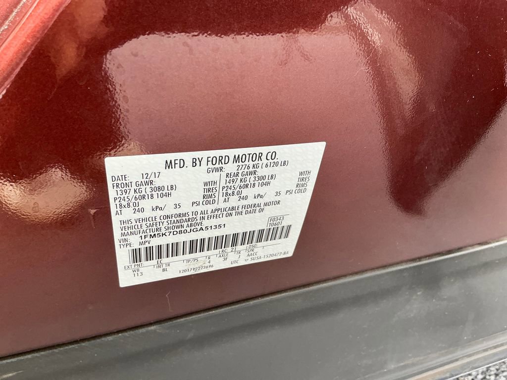 Used 2018 Ford Explorer XLT w/ Equipment Group 202A image 37