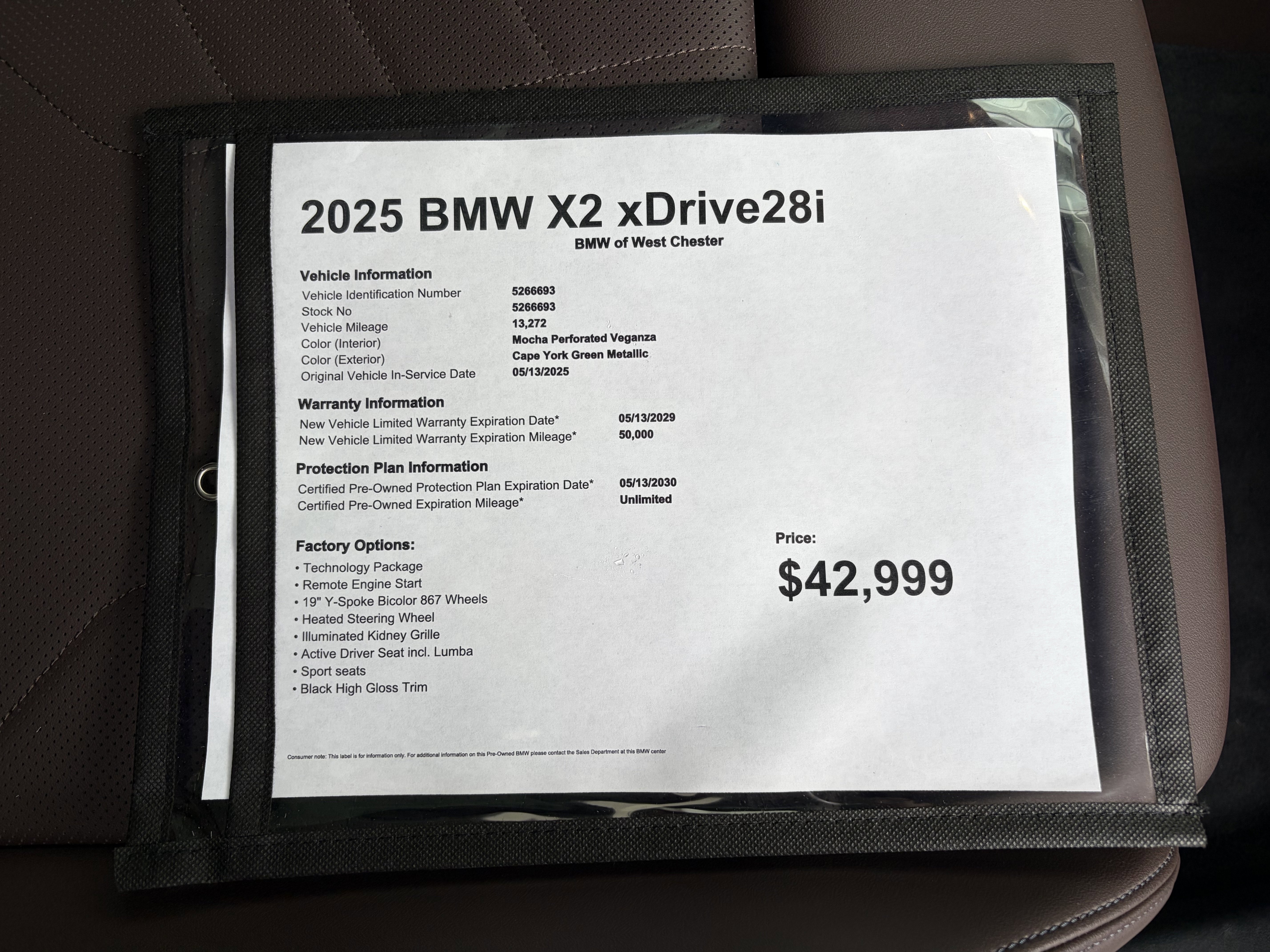 Certified 2025 BMW X2 xDrive28i AWD/4WD image 17