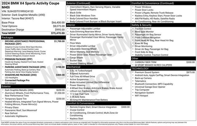 Used 2024 BMW X4 M40i image 23