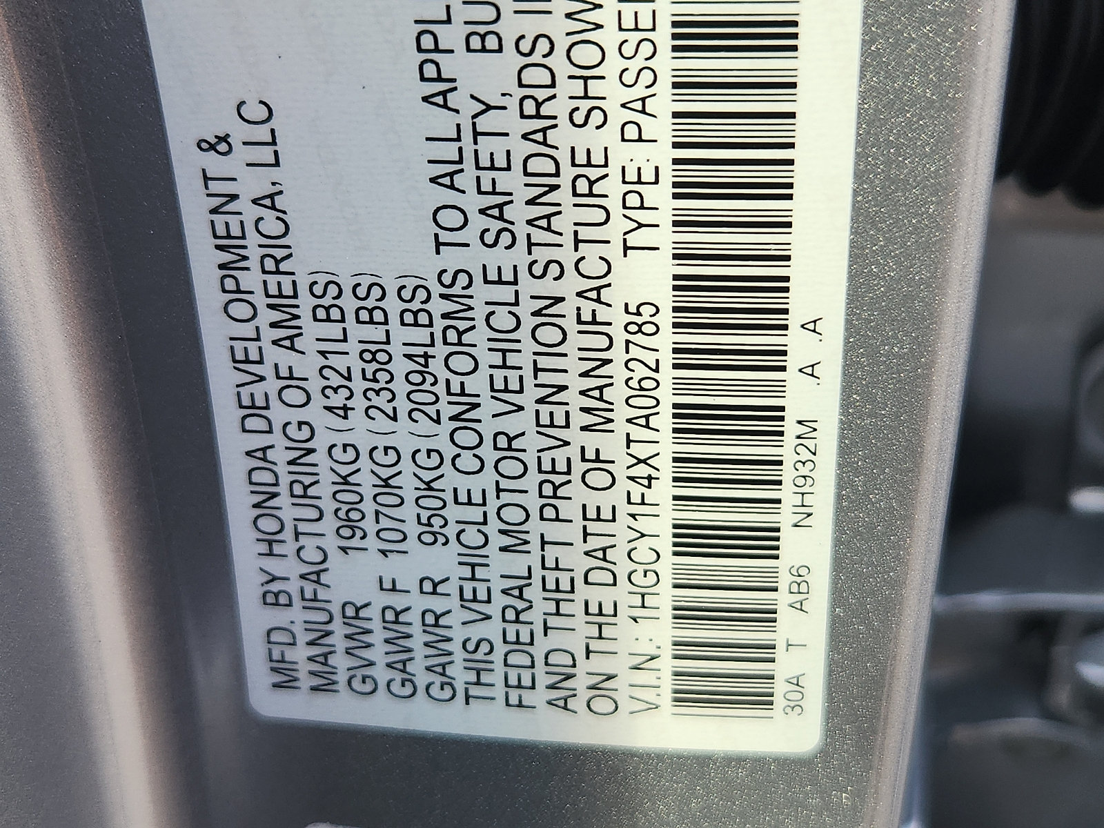 New 2026 Honda Accord SE image 19
