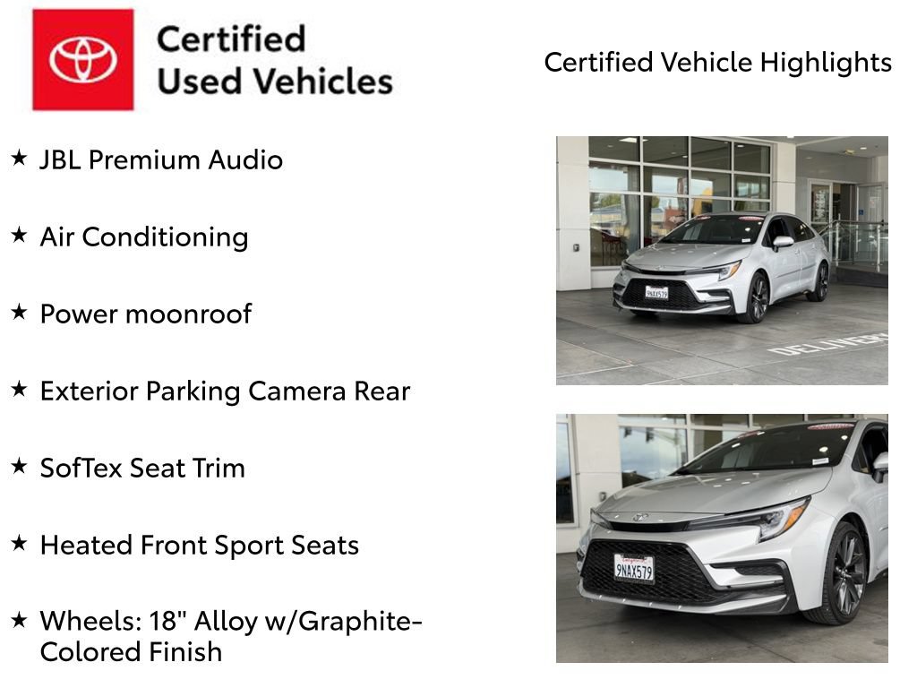 Certified 2024 Toyota Corolla XSE FWD image 7