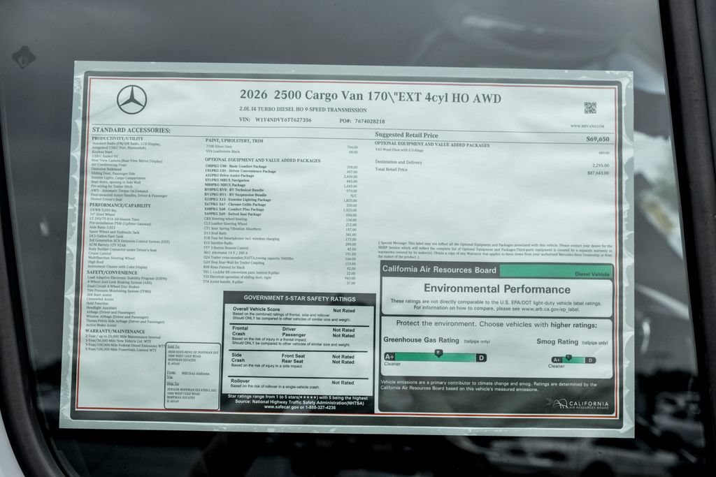 New 2026 Mercedes-Benz Sprinter 2500 image 26