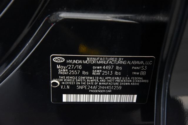 Used 2017 Hyundai Sonata SE FWD image 27
