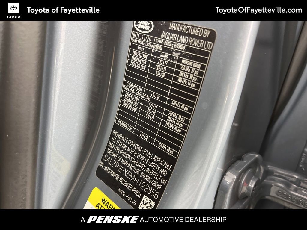 Used 2021 Land Rover Range Rover Evoque SE image 36