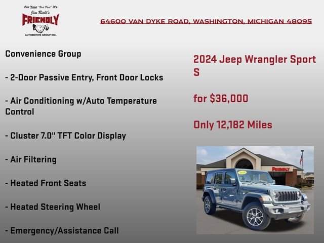 Used 2024 Jeep Wrangler Unlimited Sport AWD/4WD image 15