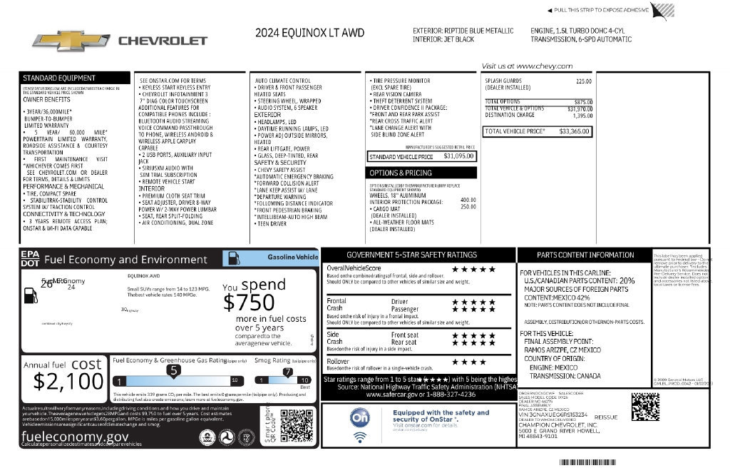 Used 2024 Chevrolet Equinox LT AWD/4WD image 12
