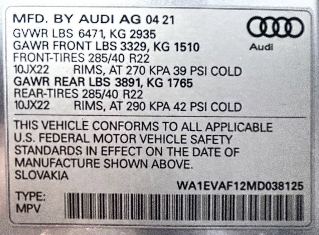 Used 2021 Audi Q8 Premium Plus AWD/4WD image 26