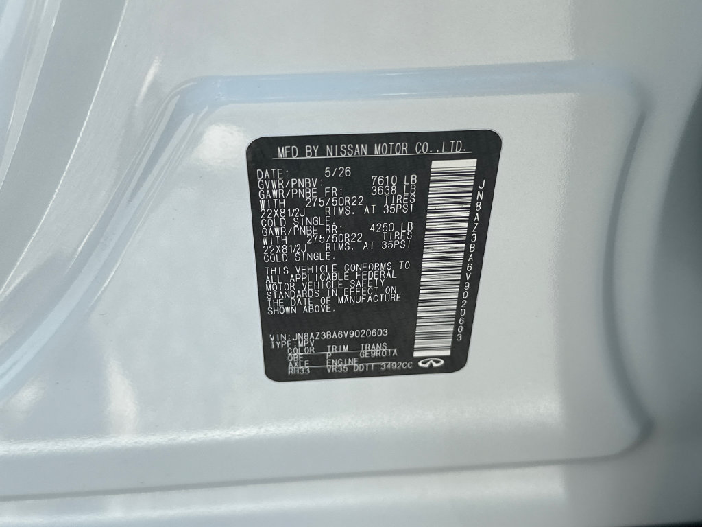 New 2027 INFINITI QX80 Luxe w/ Cargo Package RWD image 32