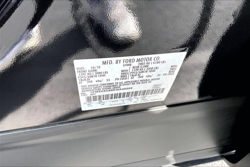 Used 2019 Ford Explorer XLT w/ Equipment Group 202A AWD/4WD image 33