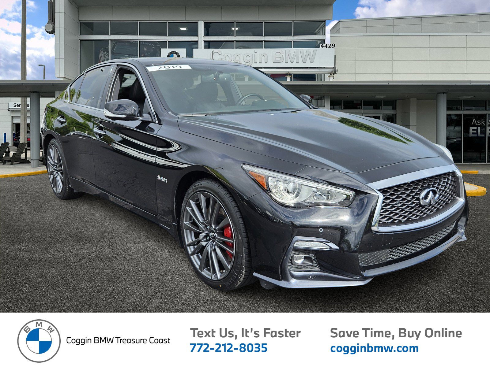 Used 2019 INFINITI Q50 Red Sport 400 w/ Sensory Package