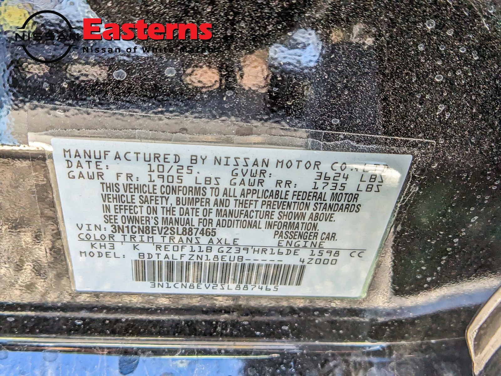 New 2025 Nissan Versa SV w/ Trunk Package image 29