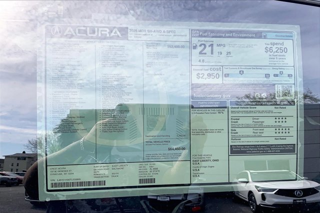 New 2026 Acura MDX A-Spec AWD/4WD image 20