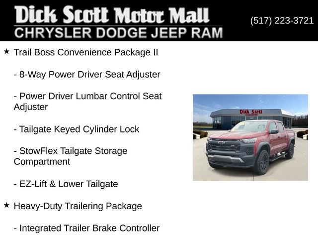 Used 2023 Chevrolet Colorado Trail Boss w/ Safety Package AWD/4WD image 16