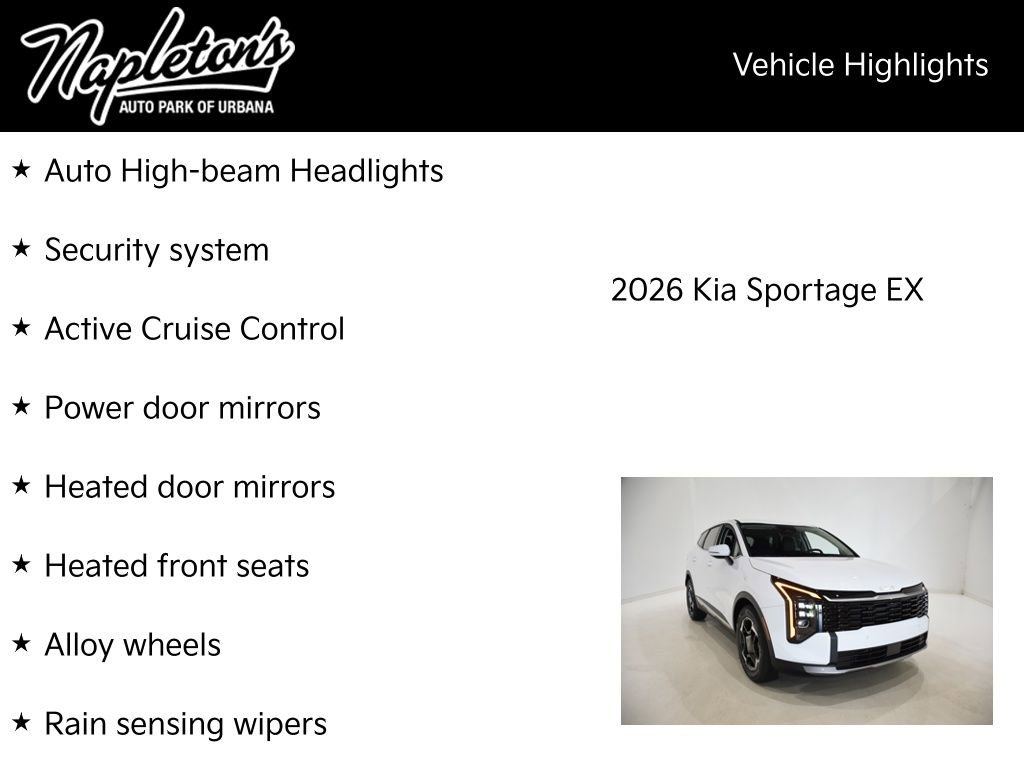 New 2026 Kia Sportage EX image 16