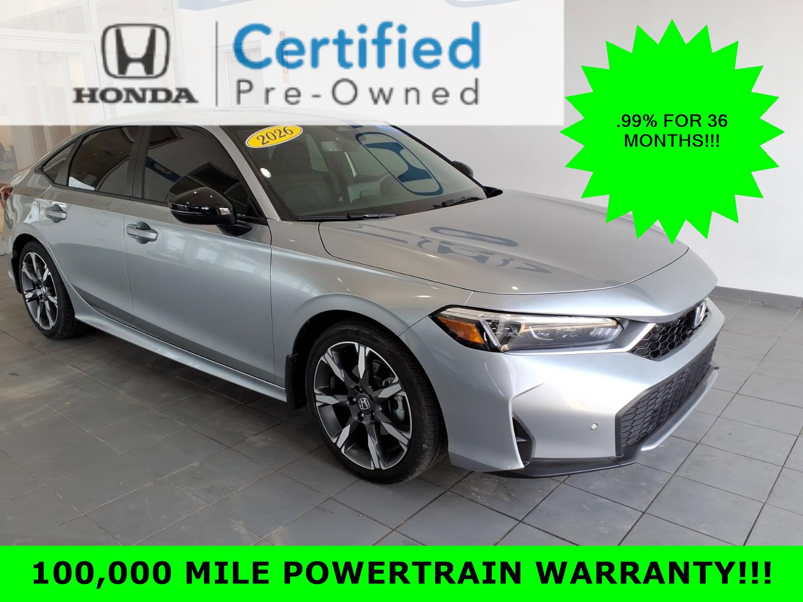 Certified 2026 Honda Civic Sport Touring