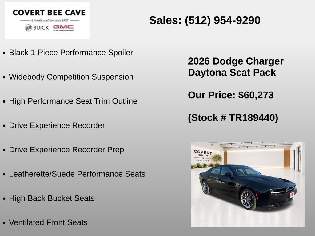 New 2026 Dodge Charger Daytona Scat Pack w/ Track Package AWD/4WD image 21