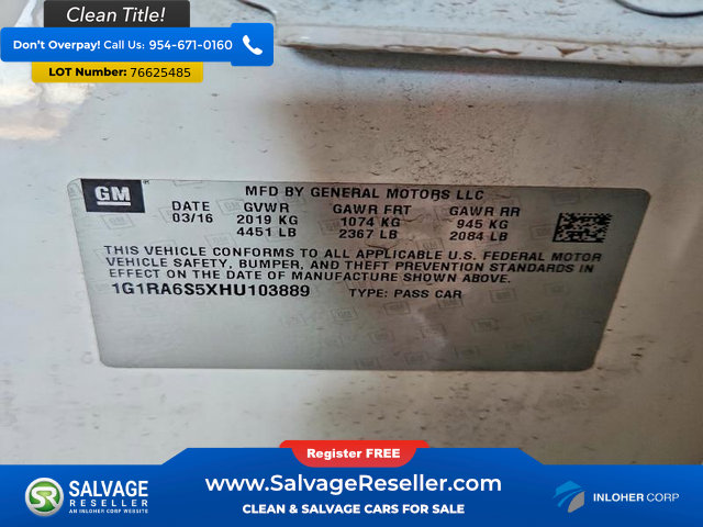 Used 2017 Chevrolet Volt LT image 16