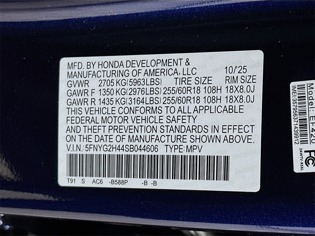 New 2025 Honda Pilot EX-L image 27