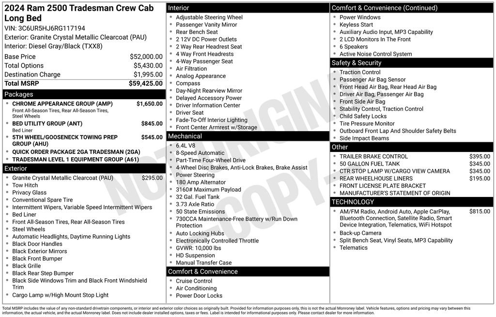Certified 2024 RAM 2500 Tradesman w/ Chrome Appearance Group image 46