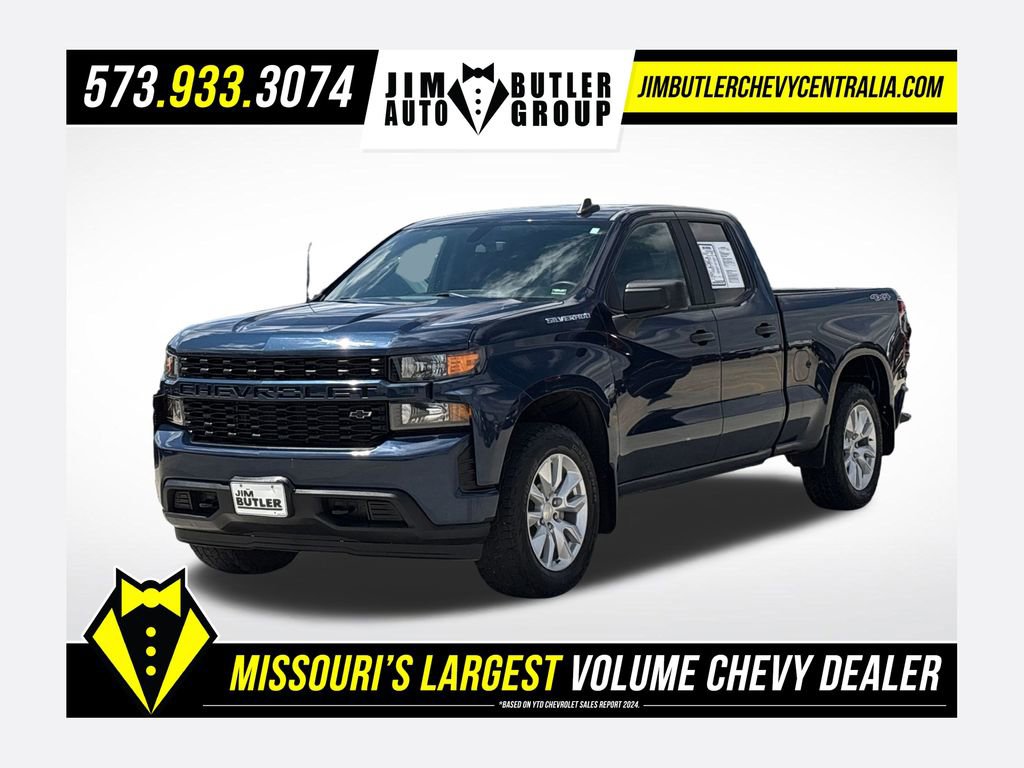 Used 2020 Chevrolet Silverado 1500 Custom w/ Custom Value Package AWD/4WD image 1
