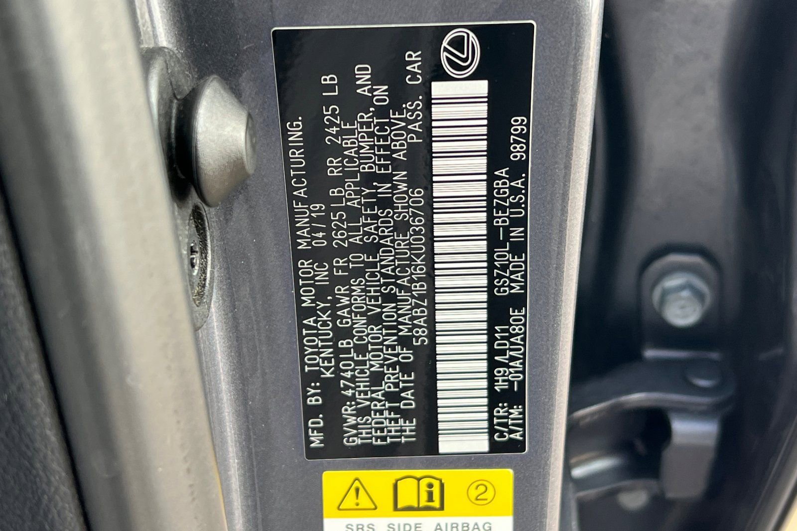 Used 2019 Lexus ES 350 w/ Premium Package image 36