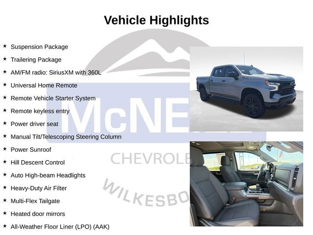 Used 2025 Chevrolet Silverado 1500 LT Trail Boss w/ Convenience Package II AWD/4WD image 9