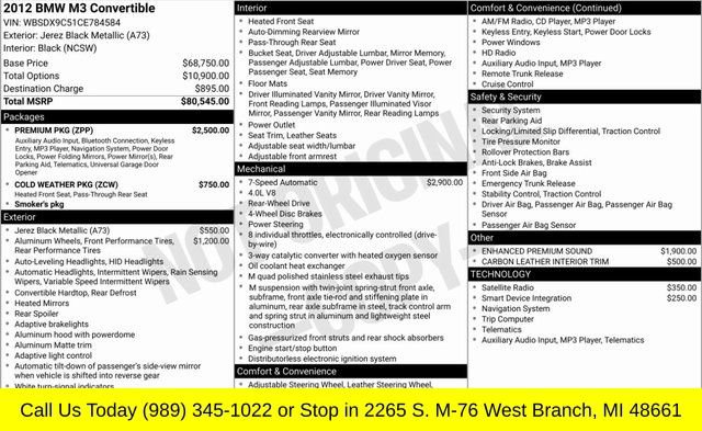 Used 2012 BMW M3 Convertible image 3