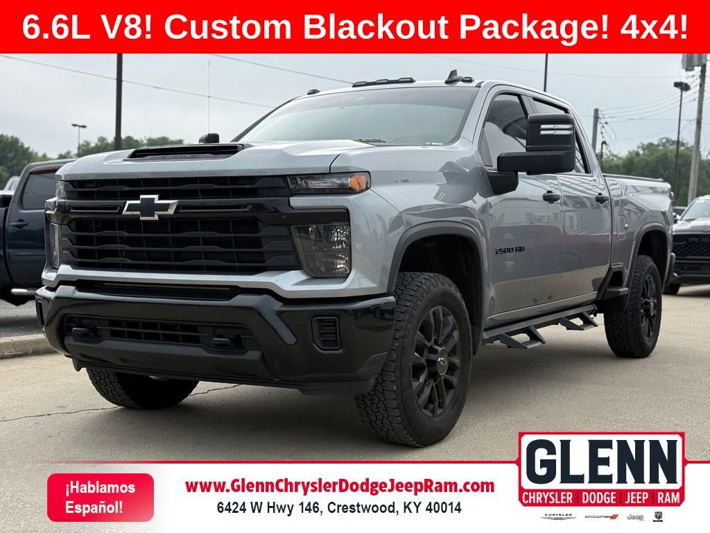 Used 2025 Chevrolet Silverado 2500 Custom w/ Custom Blackout Package