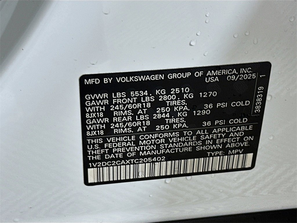 New 2026 Volkswagen Atlas Cross Sport SE image 27