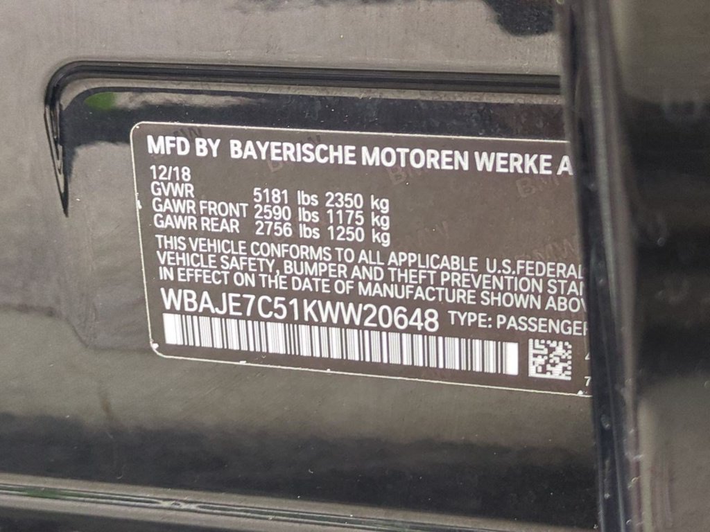 Used 2019 BMW 540i xDrive w/ Convenience Package AWD/4WD image 42