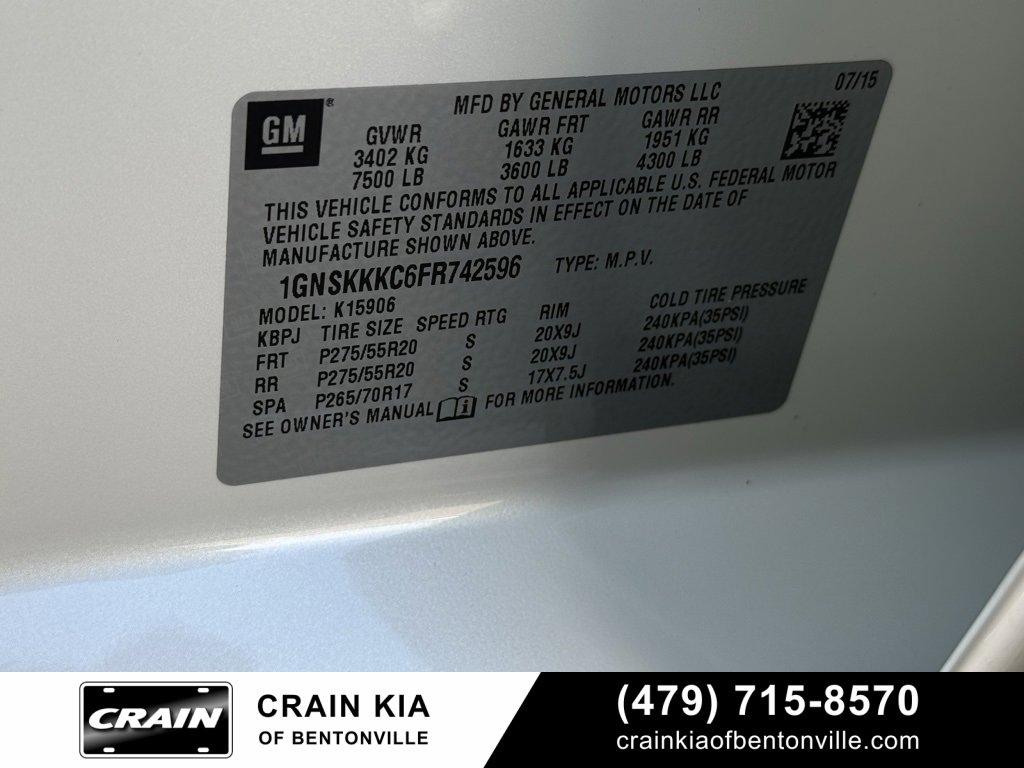 Used 2015 Chevrolet Suburban LTZ image 37