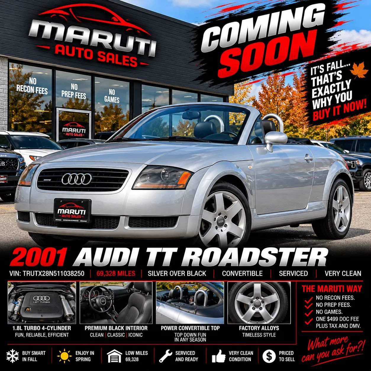 Used 2001 Audi TT 1.8T FWD image 1