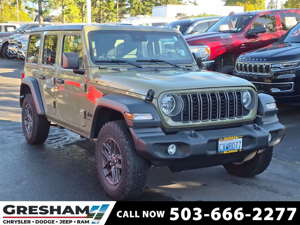 Certified 2025 Jeep Wrangler Unlimited Sport