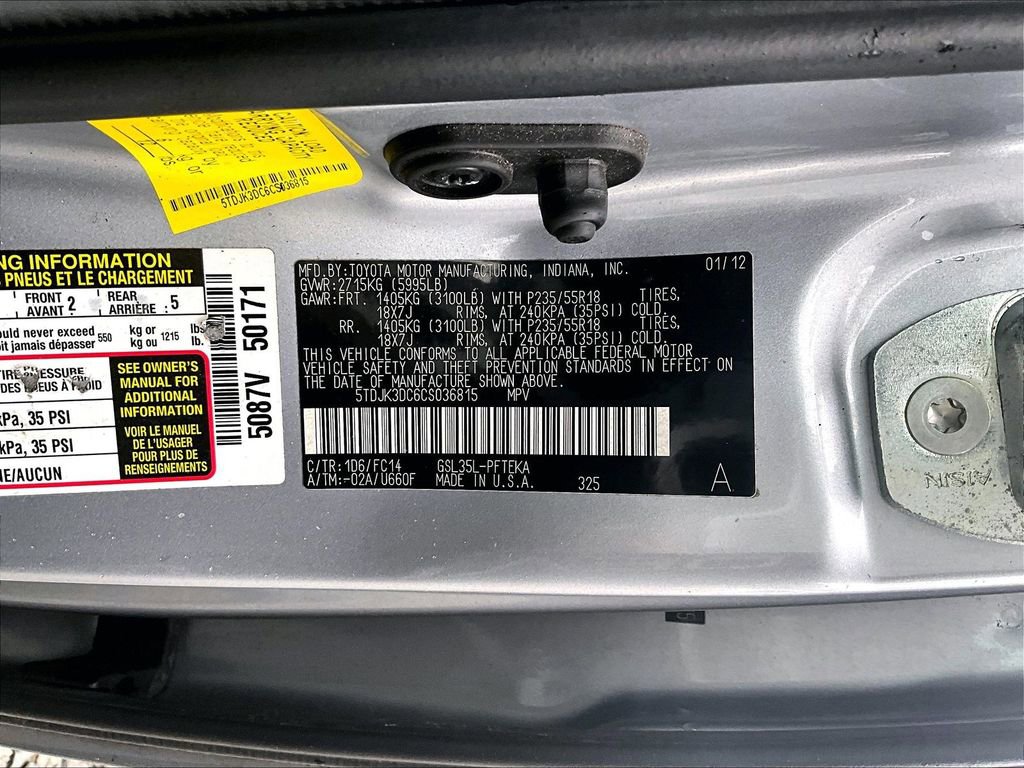 Used 2012 Toyota Sienna LE w/ Towing Pkg image 30