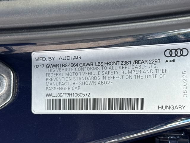 Used 2017 Audi A3 2.0T Premium Plus w/ Premium Plus Package AWD/4WD image 17