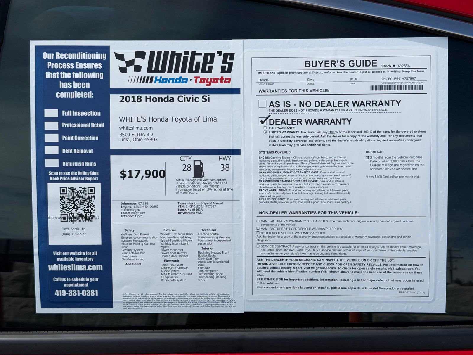 Used 2018 Honda Civic Si image 31