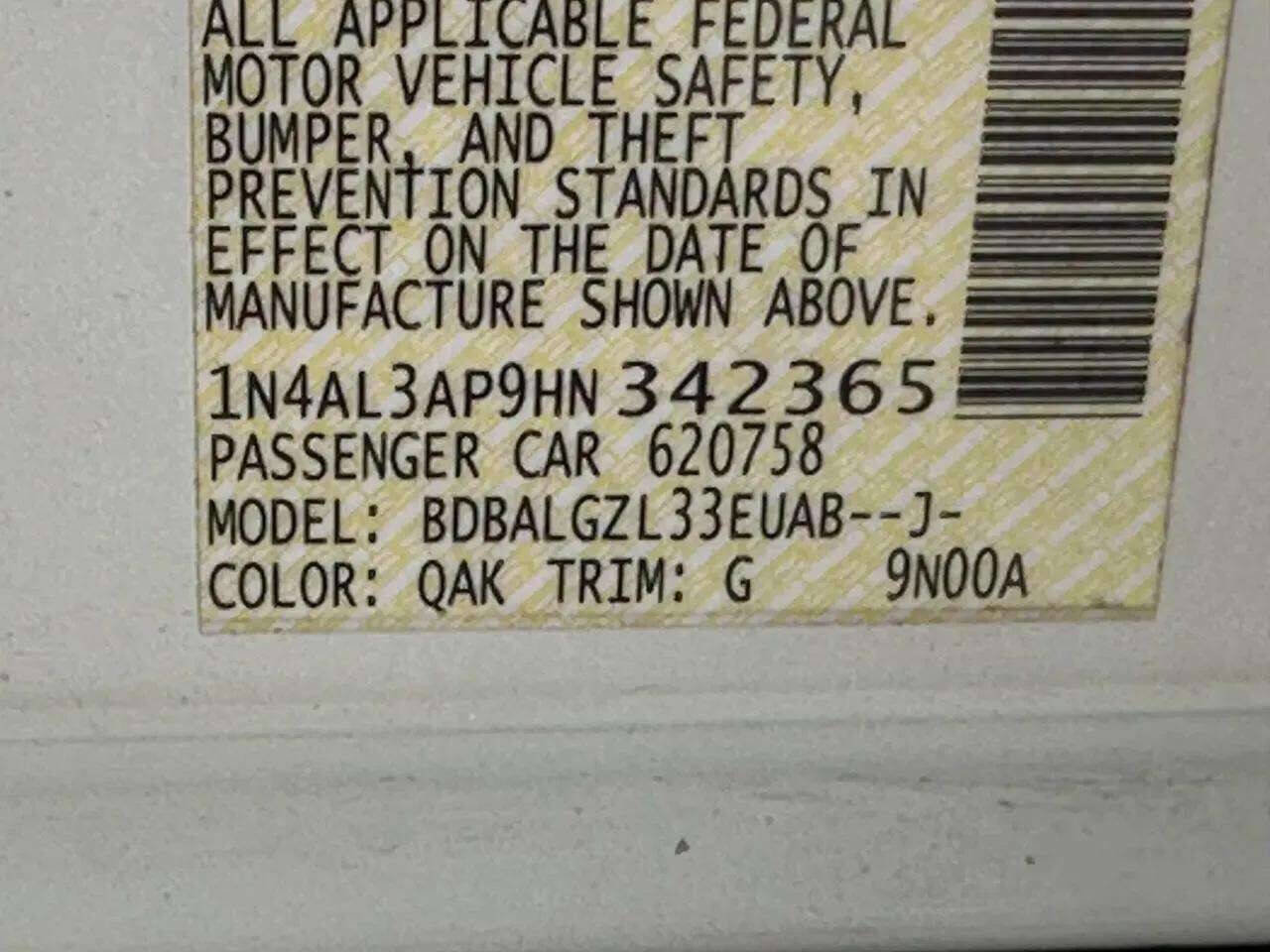 Used 2017 Nissan Altima 2.5 S w/ Power Driver Seat Package image 23
