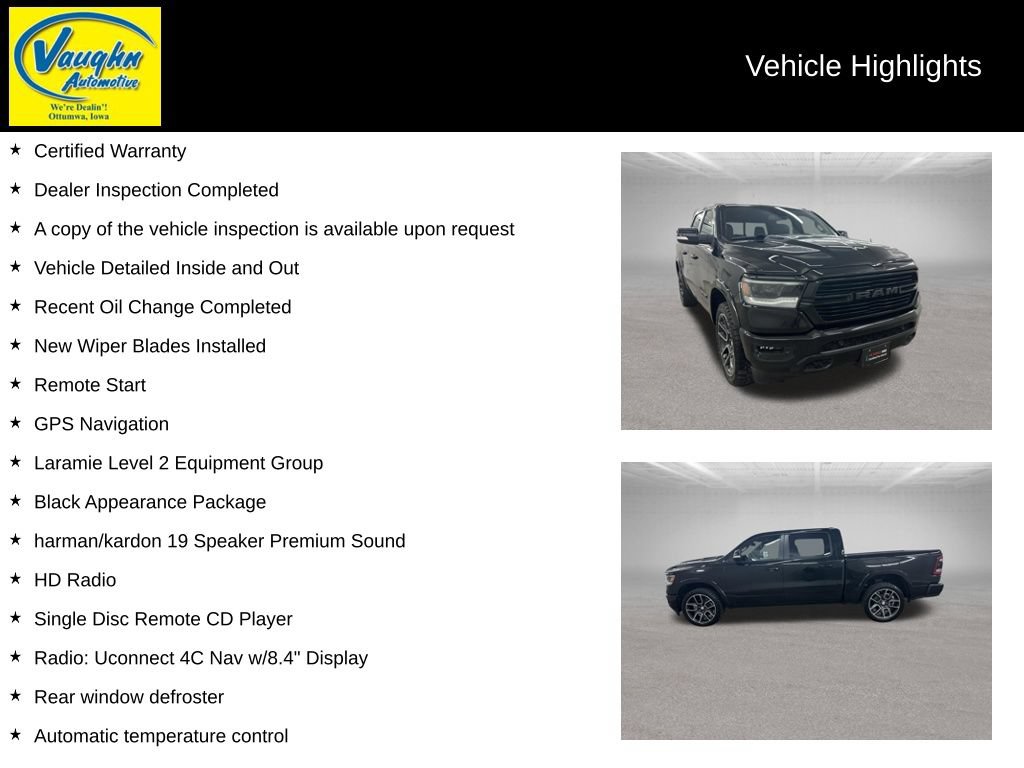 Used 2019 RAM 1500 Laramie AWD/4WD video 2