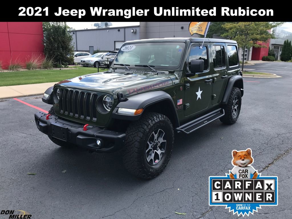 Certified 2021 Jeep Wrangler Unlimited Rubicon w/ Steel Bumper Group image 1