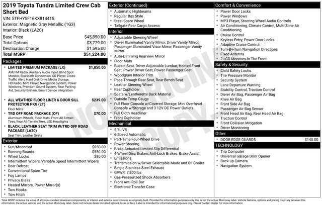 Used 2019 Toyota Tundra Limited w/ Limited Premium Package image 2