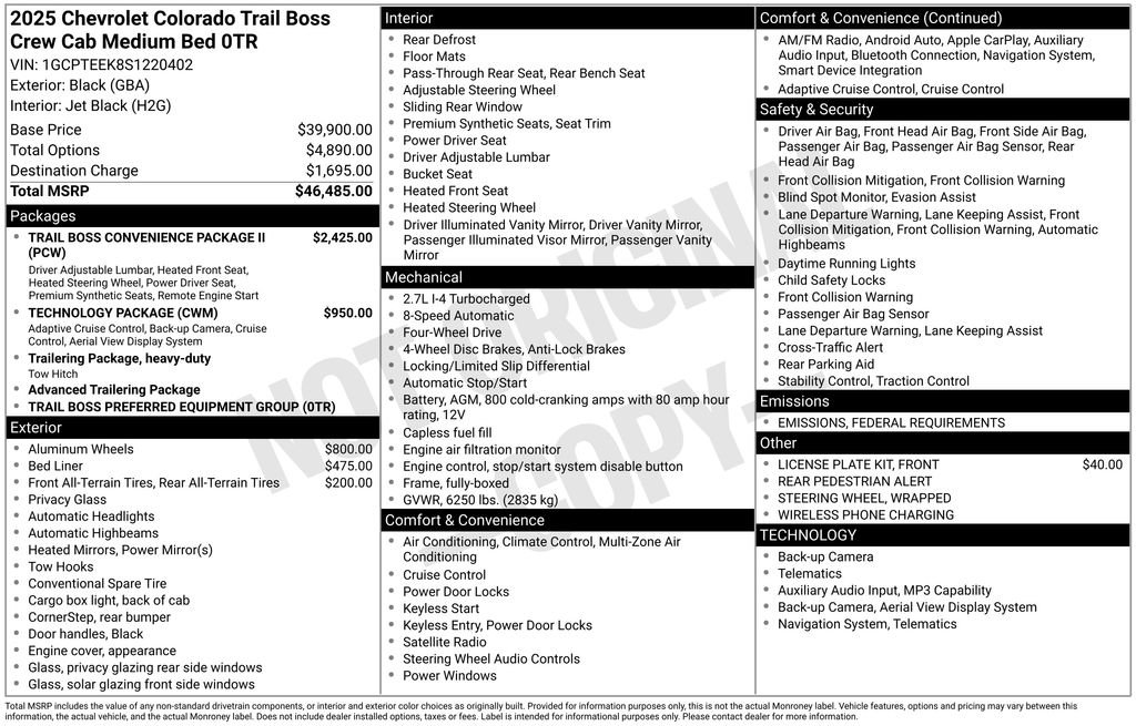 New 2025 Chevrolet Colorado Trail Boss image 10