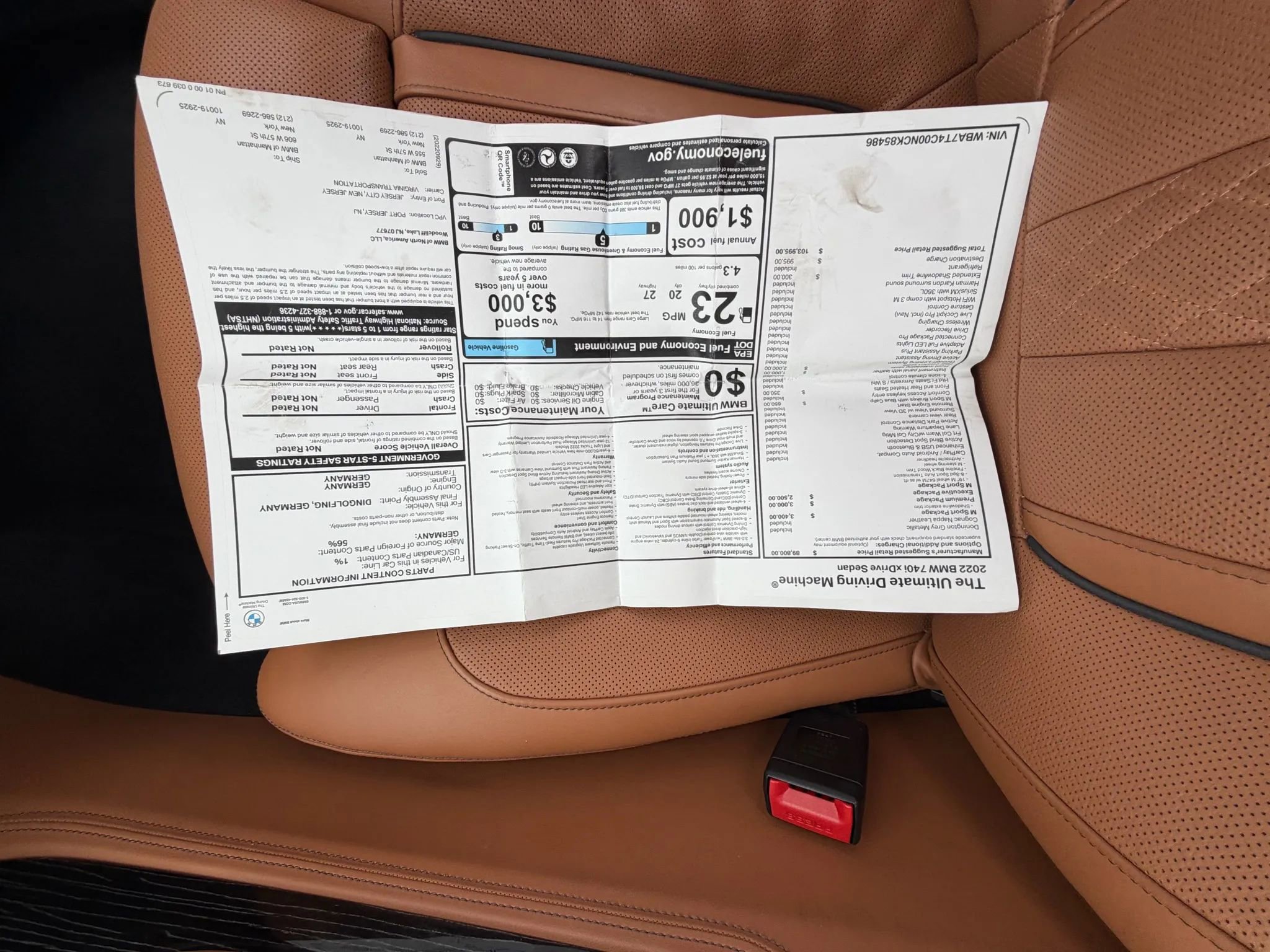 Used 2022 BMW 740i xDrive w/ M Sport Package image 31