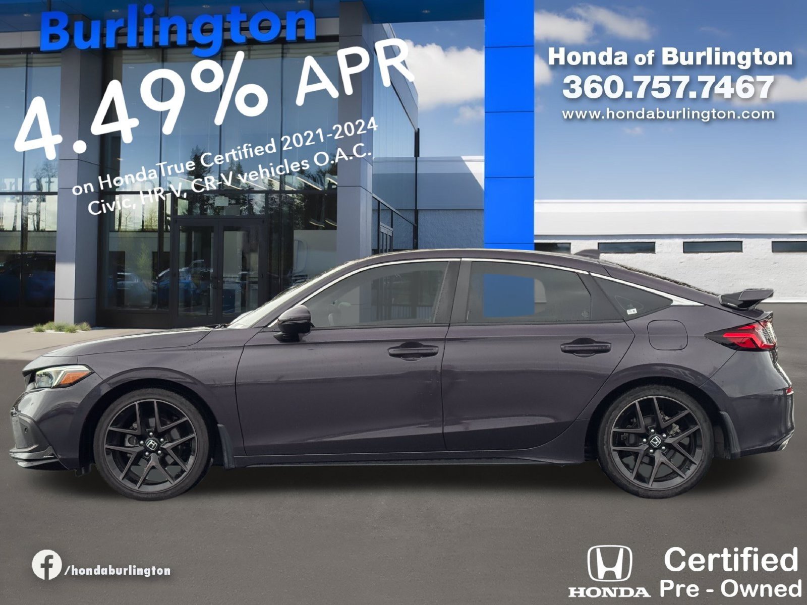 Certified 2023 Honda Civic Sport Touring image 3