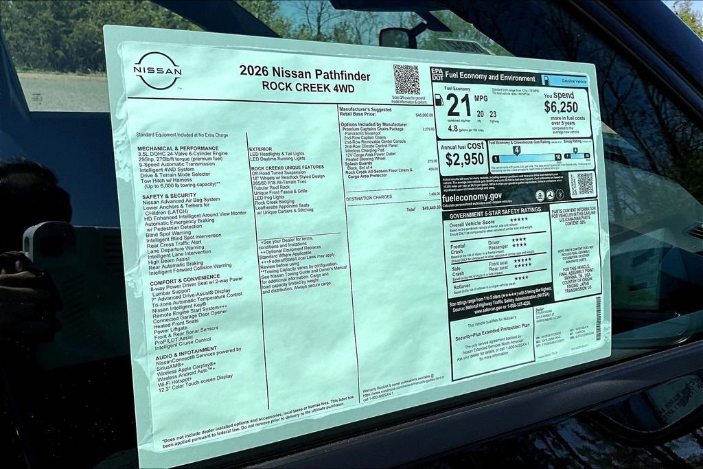 New 2026 Nissan Pathfinder Rock Creek AWD/4WD image 13