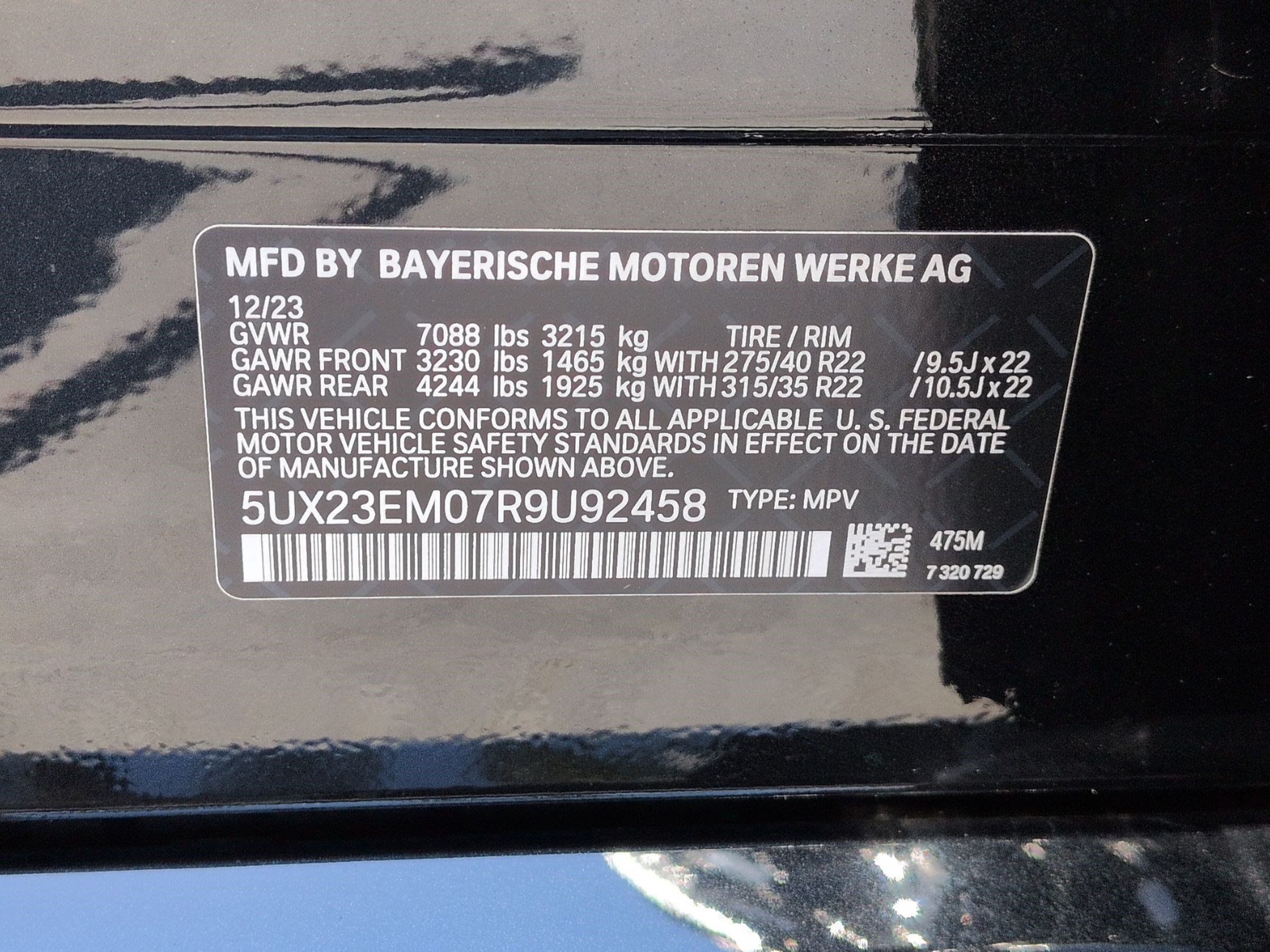Certified 2024 BMW X7 xDrive40i AWD/4WD image 36