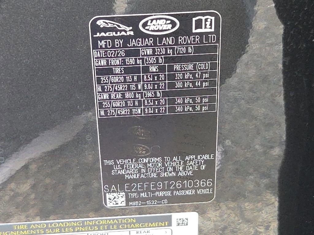 New 2026 Land Rover Defender 110 X-Dynamic SE AWD/4WD image 30