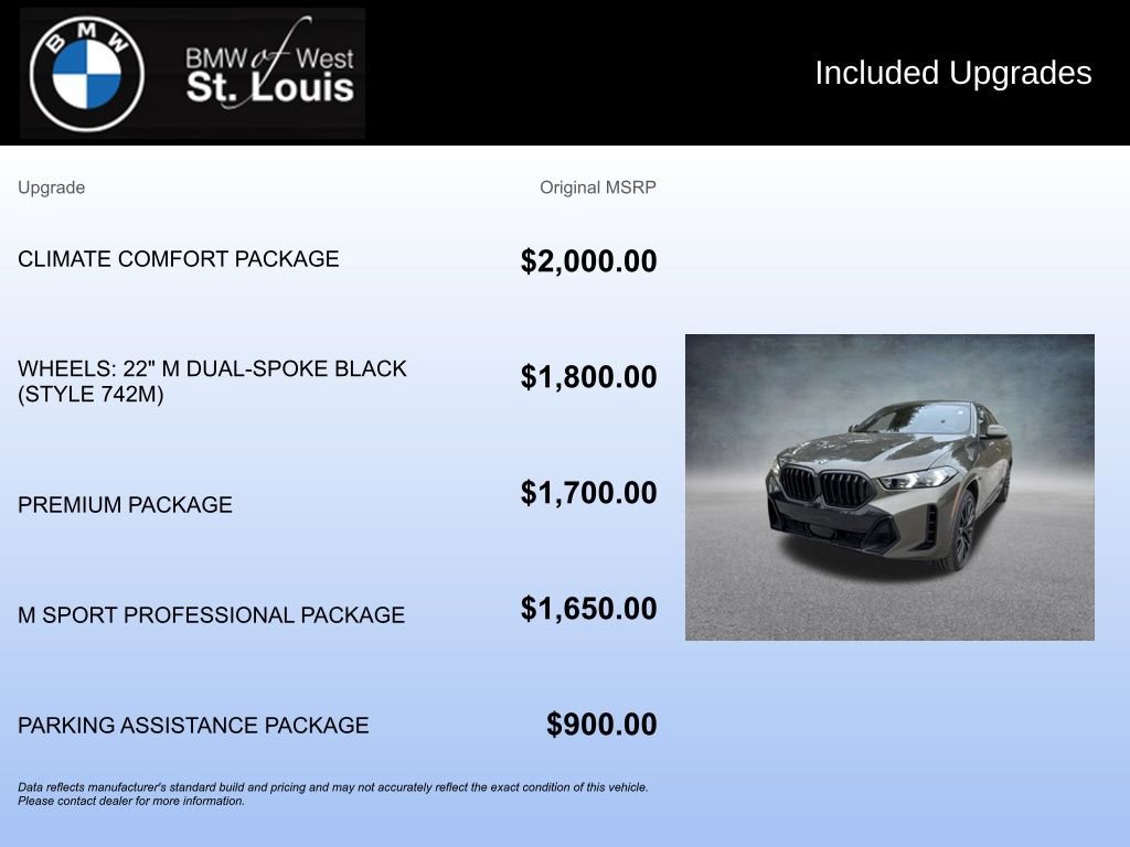 New 2026 BMW X6 xDrive40i w/ Climate Comfort Package image 17