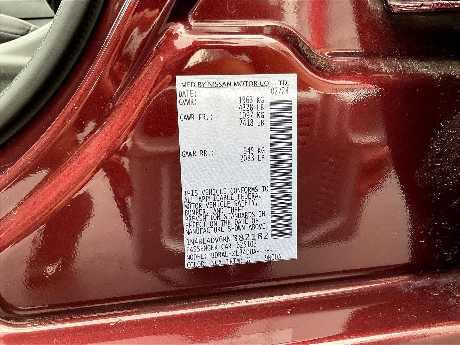 Certified 2024 Nissan Altima 2.5 SV FWD image 22